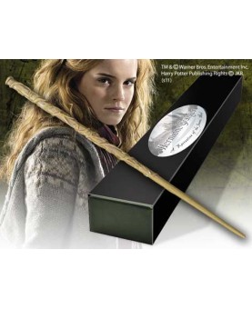 Replica the noble collection harry potter hermione granger varita con caja y placa de identificacion