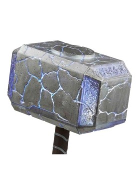 Replica hasbro mjolnir martillo electronico premium 1:1 mighty thor love and thunder