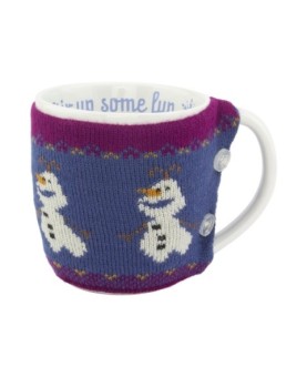 Taza con forro paladone disney frozen olaf