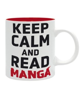 Taza keep calm and read manga