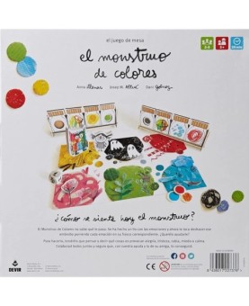 Juego de mesa devir el monstruo de colores pegi 3