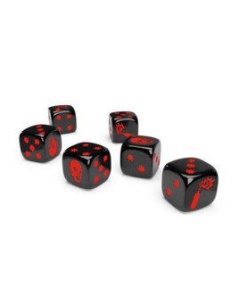 Pack dados especial black - white juego de mesa zombicide