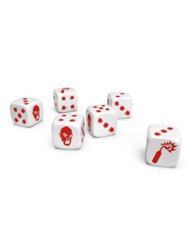 Pack dados especial black - white juego de mesa zombicide