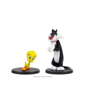 Juego de mesa looney tunes mayhem pack de 4 figuras pegi 10