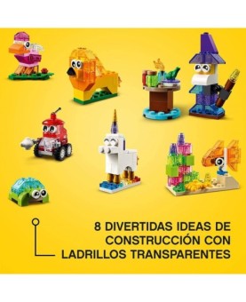 Lego creativo ladrillos creativos transparentes