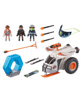 Playmobil espias spy team planeador de nieve