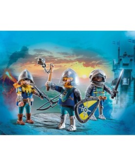 Playmobil set de 3 caballeros de novelmore