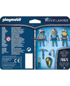 Playmobil set de 3 caballeros de novelmore