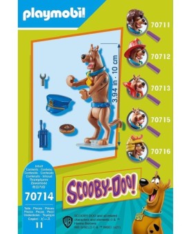 Playmobil scooby - doo! figura coleccionable policia