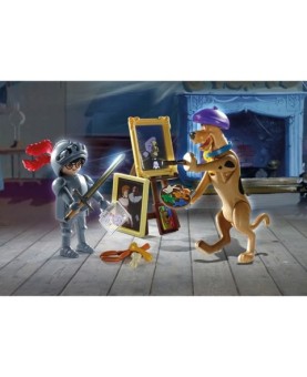 Playmobil scooby - doo! aventura con black knight