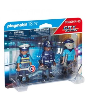 Playmobil ciudad set figuras policias