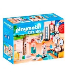 Playmobil ciudad casa moderna baño