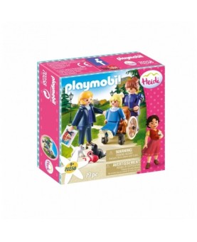 Playmobil heidi clara padre y señorita rottenmeier