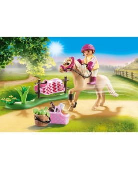 Playmobil coleccionable poni de equitacion aleman