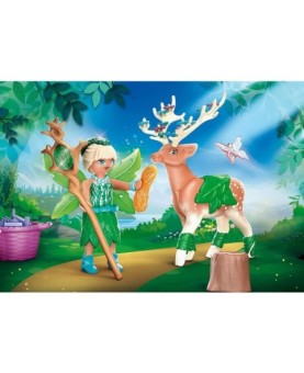 Playmobil ayuma forest fairy con animal del alma