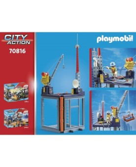 Playmobil  starter pack construccion con grua