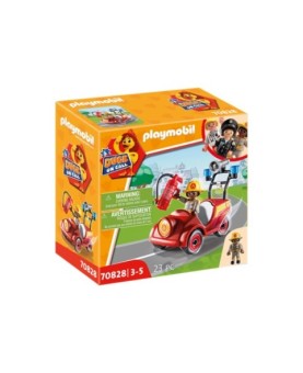 Playmobil d.o.c. mini coche de bomberos