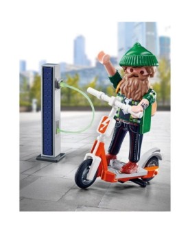 Playmobil hipster con e - scooter