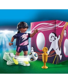 Playmobil special plus futbolista con muro de gol