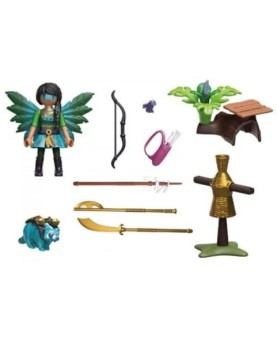 Playmobil starter pack knight fairy con mapache