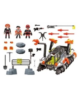 Playmobil dino rise comet corp. taladro de demolicion