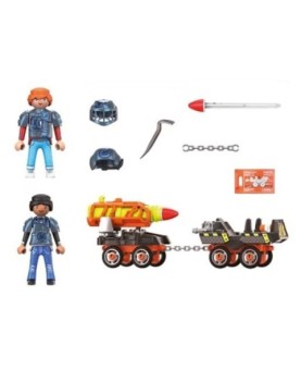 Playmobil dino mine carro de cohetes