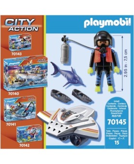 Playmobil maritimo : scooter de buceo en operaciones de rescate