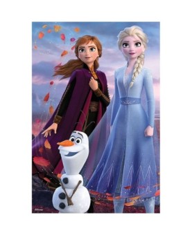 Puzzle lenticular prime 3d disney frozen ii elsa anna y olaf 200 piezas