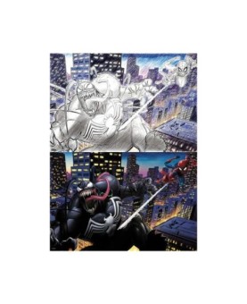 Puzzle para rascar prime 3d marvel spiderman vs venom 150 piezas