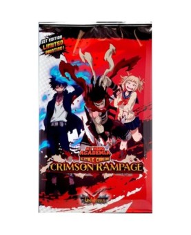 Juego de cartas my hero academia booster pack crimson rampage 1 sobre