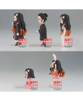 Figura banpresto demon slayer kimetsu no yaiba world collectable nezuko kamado collection unidad aleatoria