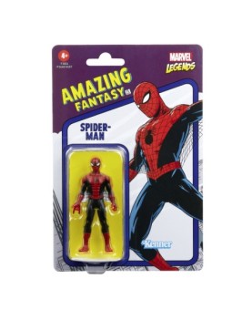 Figura hasbro 9.5 cm spiderman marvel legends retro