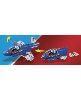 Playmobil policia avion : persecucion dron