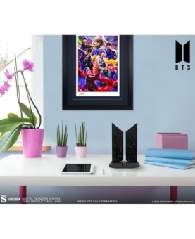 Estatua premium sideshow bts logo hangeul edition 18 cm