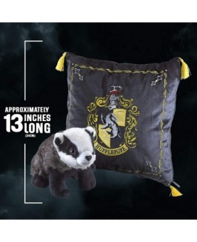 Peluche pack the noble collection harry potter tejon mascota hufflepuff + cojin hufflepuff