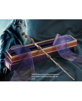 Replica the noble collection harry potter varita de albus dumbledore en caja de olivander