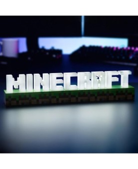 Lámpara paladone minecraft logo