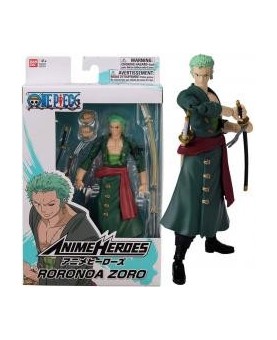 Figura bandai one piece anime heroes roronoa zoro