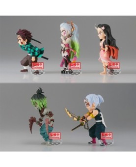 Figura banpresto demon slayer: kimetsu no yaiba world collectable figure vol.10 12 unidades