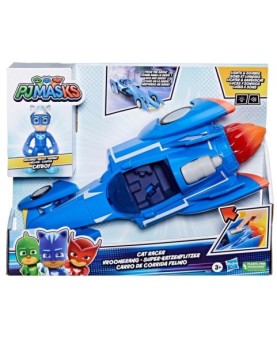 Figura hasbro gatomovil pj masks power heroes -  súper gato - móvil