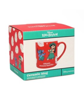 Taza half moon bay disney lilo & stitch ohana means family 310 ml