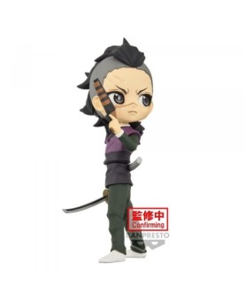 Figura banpresto q posket demon slayer kimetsu no yaiba genya shinazugawa 14cm