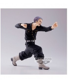 Figura banpresto tokyo revengers king of artist takashi mitsuya 16cm