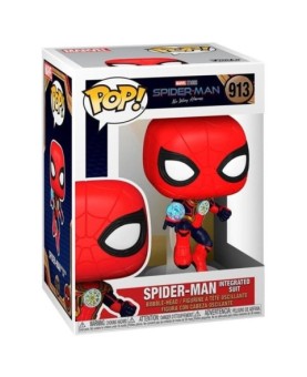 Funko pop marvel spiderman no way home spider - man traje integrado 56829