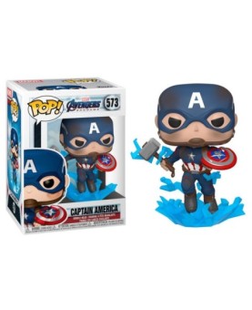 Funko pop marvel los vengadores endgame capitan america con escudo roto & mjolnir 45137