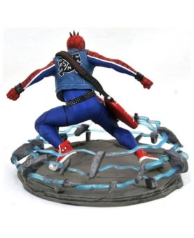 Figura diamond select toys marvel gallery spider - punk diorama