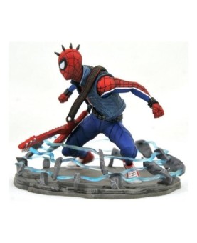 Figura diamond select toys marvel gallery spider - punk diorama