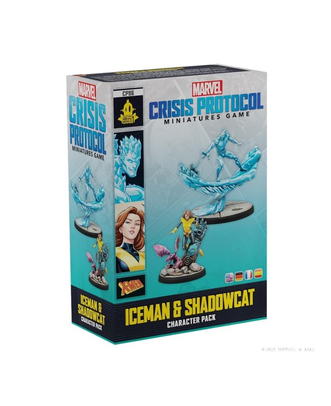 Juego de mesa marvel crisis protocol iceman & shadowcat edad recomendada 14 años