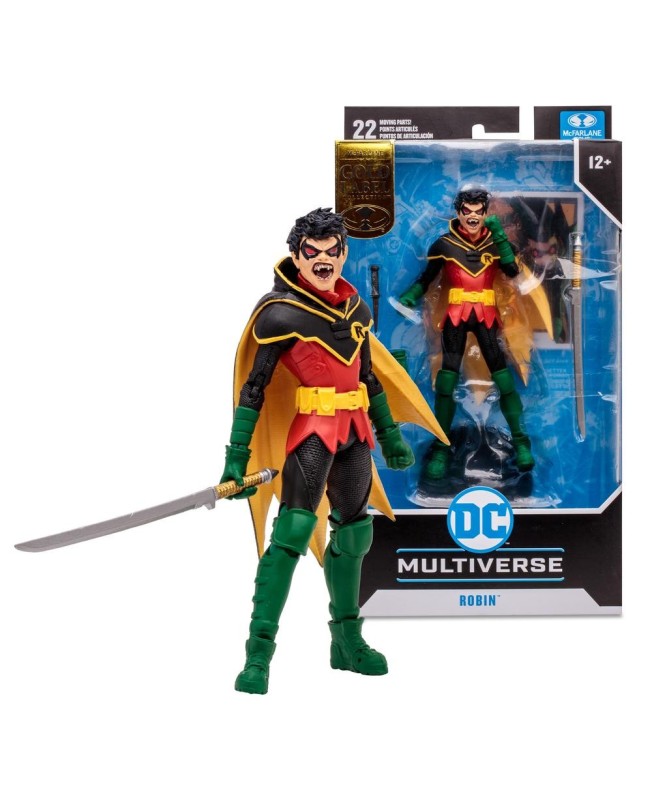 Figura mcfarlane dc multiverse damian wayne robin 17cm