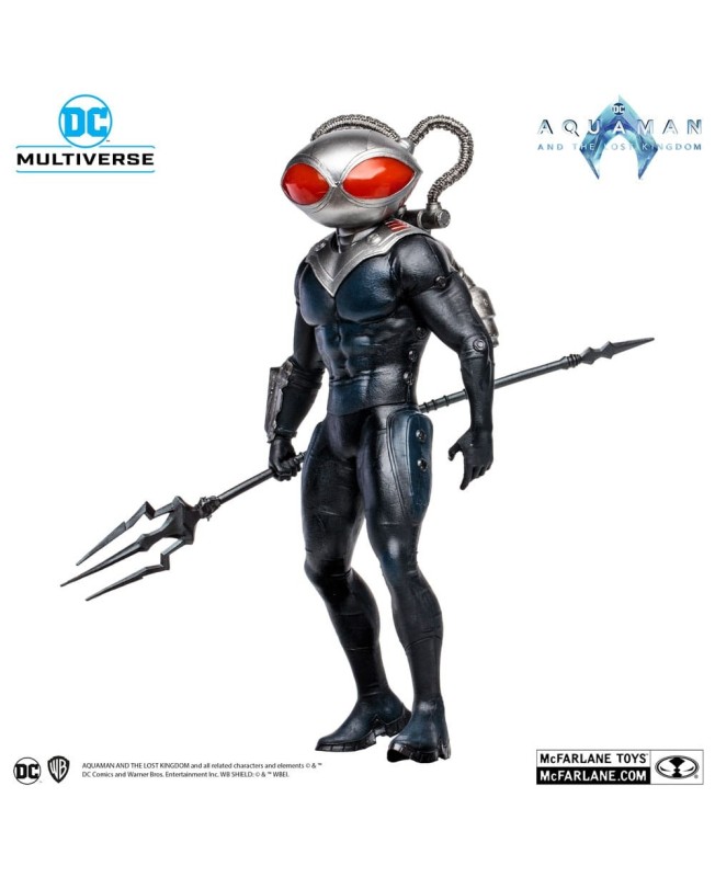 Figura mcfarlane toys dc aquaman 2 movie 12in -  black manta